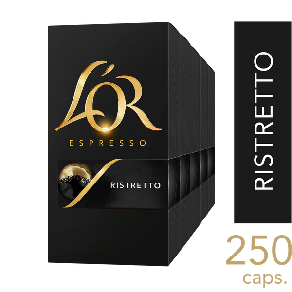 Kit 250 Cápsulas de Café LOR Ristretto